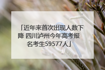 近年来首次出现人数下降 四川泸州今年高考报名考生59577人